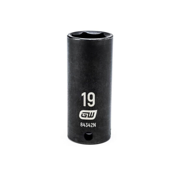 84342N GearWrench 3/8'' Drive 6 Point Deep Impact Metric Socket 19mm