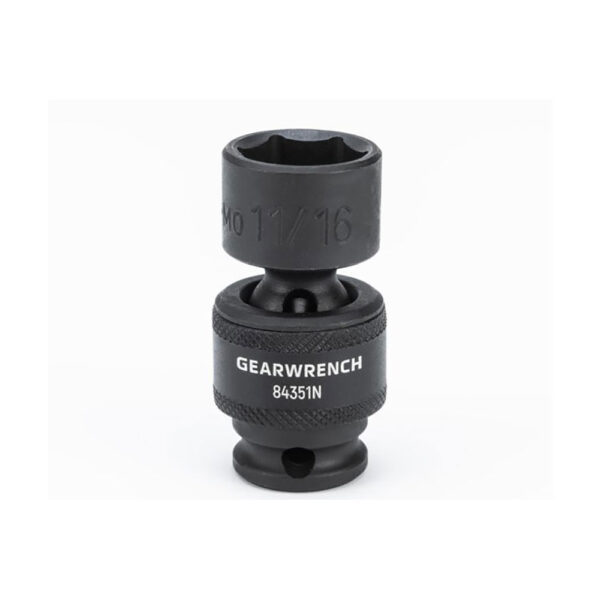 84351N GearWrench 3/8'' Drive 6 Point Standard Universal Impact SAE Socket 11/16''
