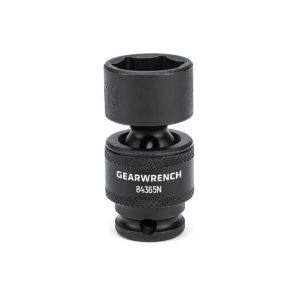 84365N GearWrench 3/8'' Drive 6 Point Standard Universal Impact Metric Socket 19mm