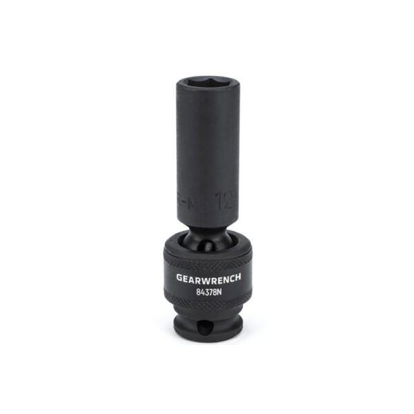 84378N GearWrench 3/8'' Drive 6 Point Deep Universal Impact Metric Socket 12mm