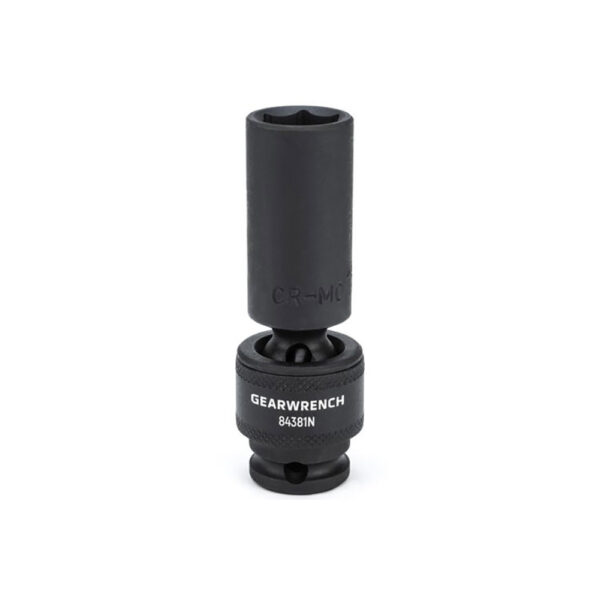 84381N GearWrench 3/8'' Drive 6 Point Deep Universal Impact Metric Socket 15mm