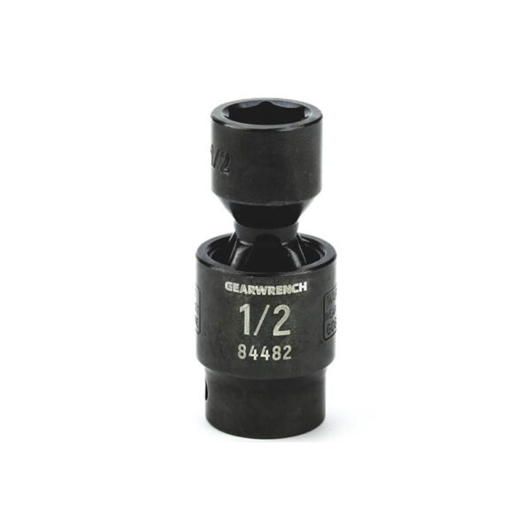 84482 GearWrench 3/8'' Drive 6 Point Standard X-Core Pinless Impact Universal SAE Socket 1/2''
