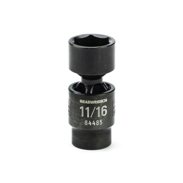 84485 GearWrench 3/8'' Drive 6 Point Standard X-Core Pinless Impact Universal SAE Socket 11/16''