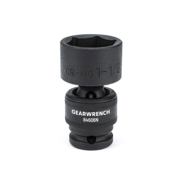 84606N GearWrench 1/2'' Drive 6 Point Standard Universal Impact SAE Socket 1-1/8''
