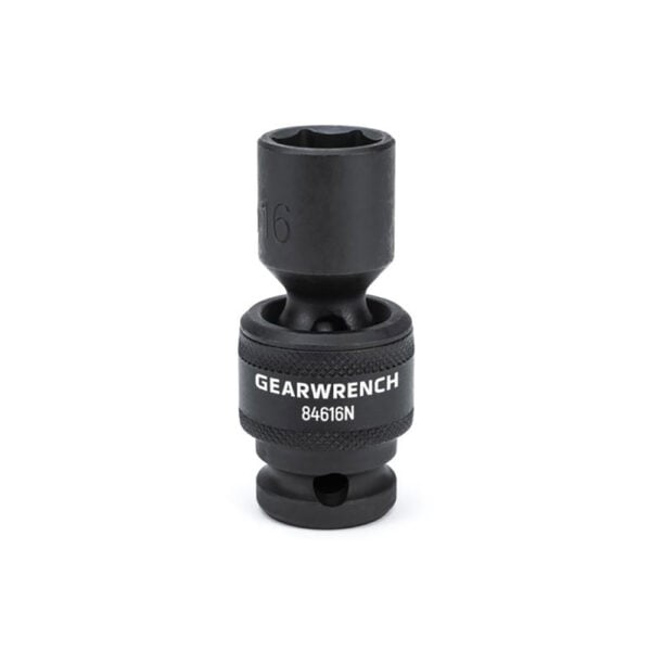 84616N GearWrench 1/2'' Drive 6 Point Standard Universal Impact Metric Socket 16mm