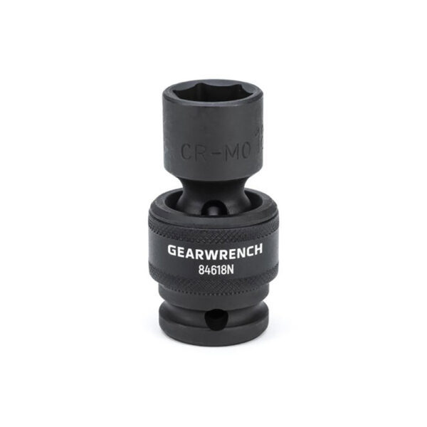84618N GearWrench 1/2'' Drive 6 Point Standard Universal Impact Metric Socket 18mm
