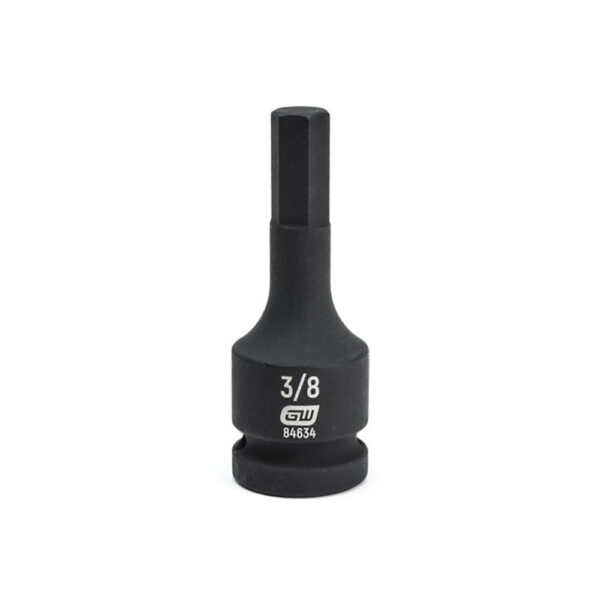 84634 GearWrench 1/2'' Drive Hex Bit Impact SAE Socket 3/8''