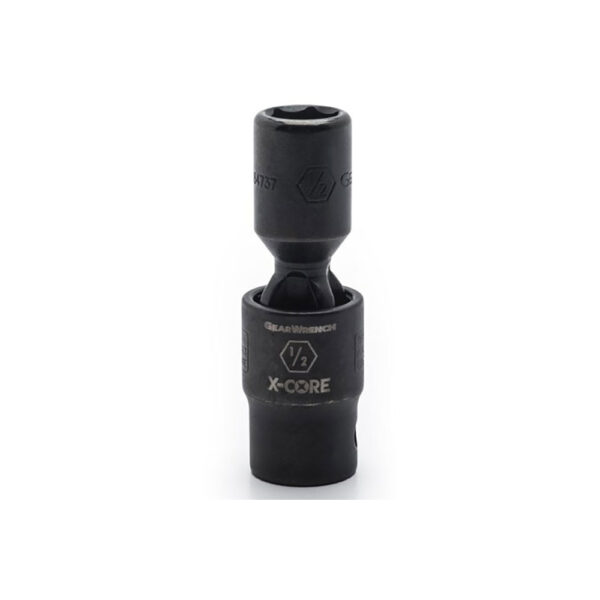 84737 GearWrench 1/2'' Drive 6 Point Standard X-Core Pinless Impact Universal SAE Socket 1/2''