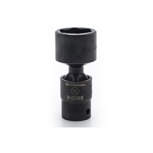 84738 GearWrench 1/2'' Drive 6 Point Standard X-Core Pinless Impact Universal SAE Socket 9/16''