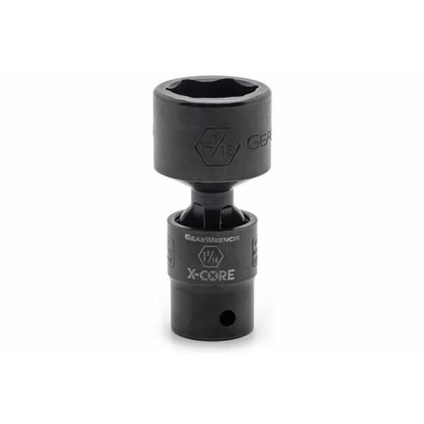 84746 GearWrench 1/2'' Drive 6 Point Standard X-Core Pinless Impact Universal SAE Socket 1-1/16''