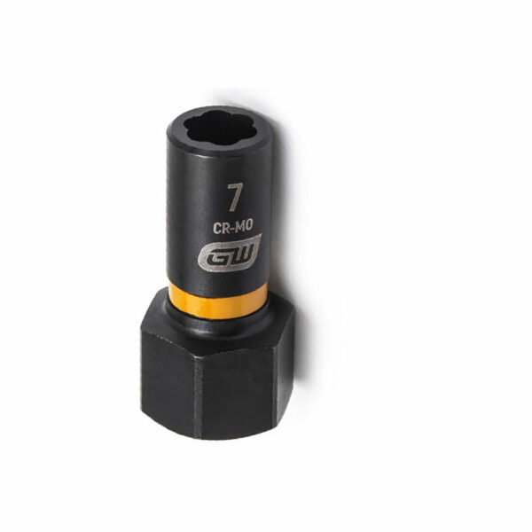 84753 GearWrench 1/4'' Drive Bolt Biter Impact Extraction Socket 7mm