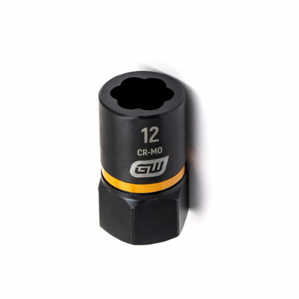84763 GearWrench 3/8'' Drive Bolt Biter Impact Extraction Socket 12mm