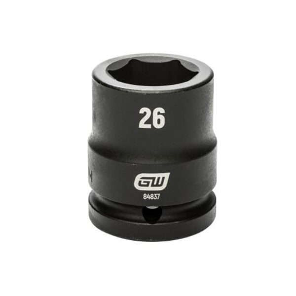84837 GearWrench 3/4'' Drive 6 Point Standard Impact Metric Socket 26mm