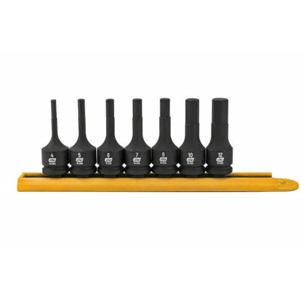 84912 GearWrench 7pc 3/8'' Drive Hex Bit Impact Metric Socket Set