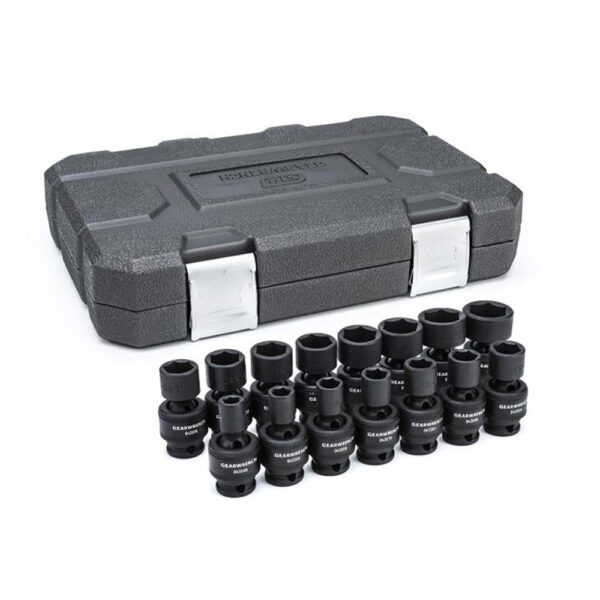 84918N GearWrench 15pc 3/8'' Drive 6 Point Standard Universal Impact Metric Socket Set