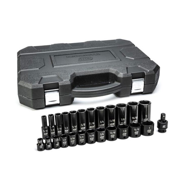 84919N GearWrench 25pc 3/8'' Drive 6 Point Standard & Deep Impact SAE Socket Set