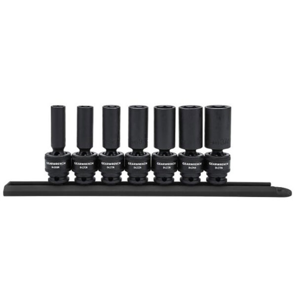 84923N GearWrench 7pc 3/8'' Drive 6 Point Deep Universal Impact SAE Socket Set