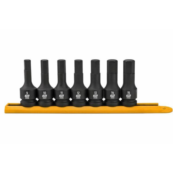 84940 GearWrench 7pc 1/2'' Drive Hex Bit Impact Metric Socket Set