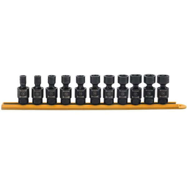 84975 GearWrench 11pc 3/8'' Drive 6 Point Standard X-Core Pinless Universal Impact Metric Socket Set