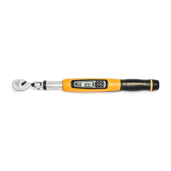 85078 GearWrench 3/8'' Flex Head Electronic Torque Wrench with Angle 10-100 ft/lbs.