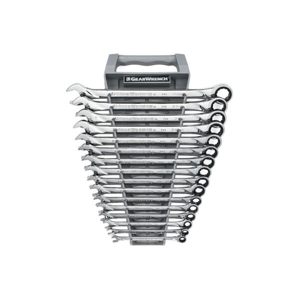 85099 GearWrench 16PC 72-Tooth 12 Point XL Ratcheting Combination Metric Wrench Set
