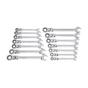 GearWrench 72-Tooth 12 Point Flex Head Ratcheting Combination Wrenches