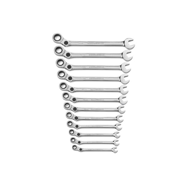 85488 GearWrench 12PC 72-Tooth 12 Point Indexing Combination Metric Wrench Set