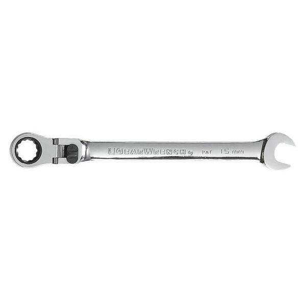 85615 GearWrench 15mm 72-Tooth 12 Point XL Locking Flex Head Ratcheting Combination Wrench