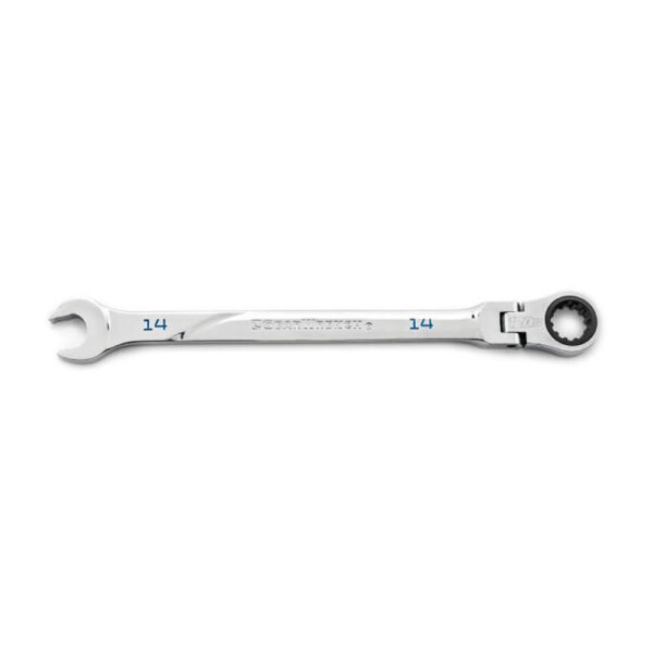 86214 GearWrench 14mm 120XP Universal Spline XL Flex Head Ratcheting Combination Wrench