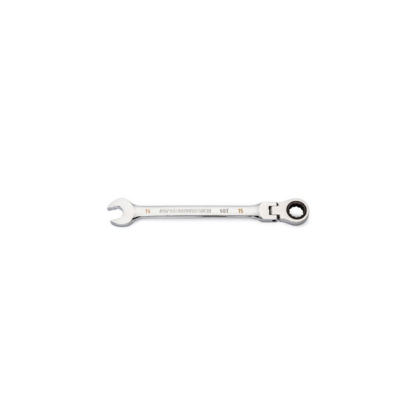 86715 GearWrench 15mm 90-Tooth 12 Point Flex Head Ratcheting Combination Wrench