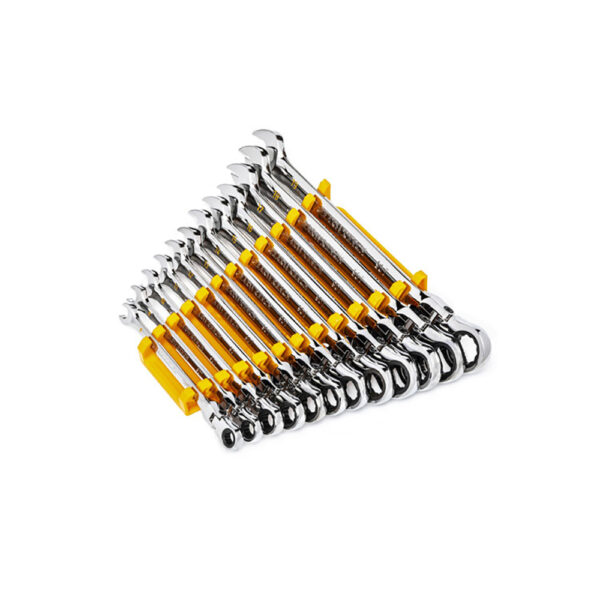 86727 GearWrench 12PC 90-Tooth 12 Point Flex Head Ratcheting Combination Metric Wrench Set