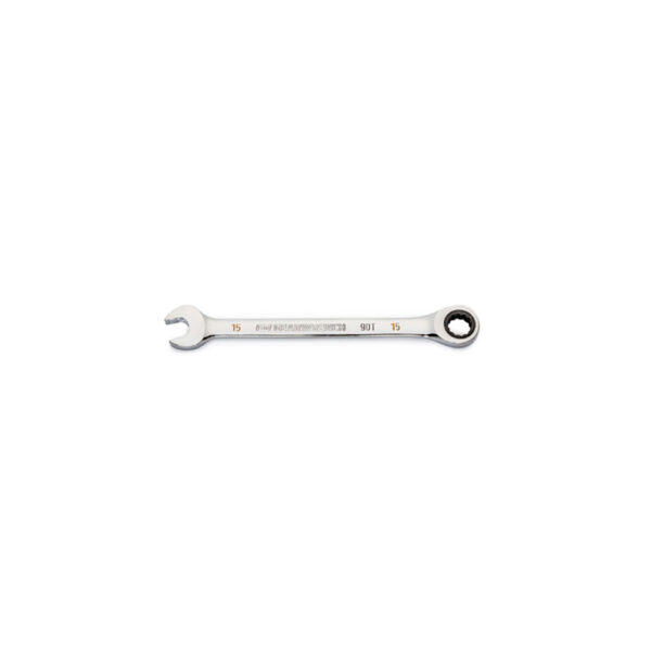 86915 GearWrench 15mm 90-Tooth 12 Point Ratcheting Combination Wrench