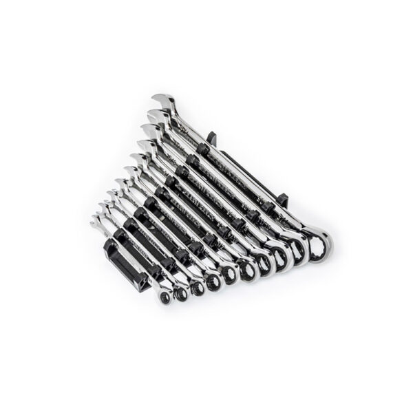 86958 GearWrench 10PC 90-Tooth 12 Point SAE Combination Ratcheting Wrench Set