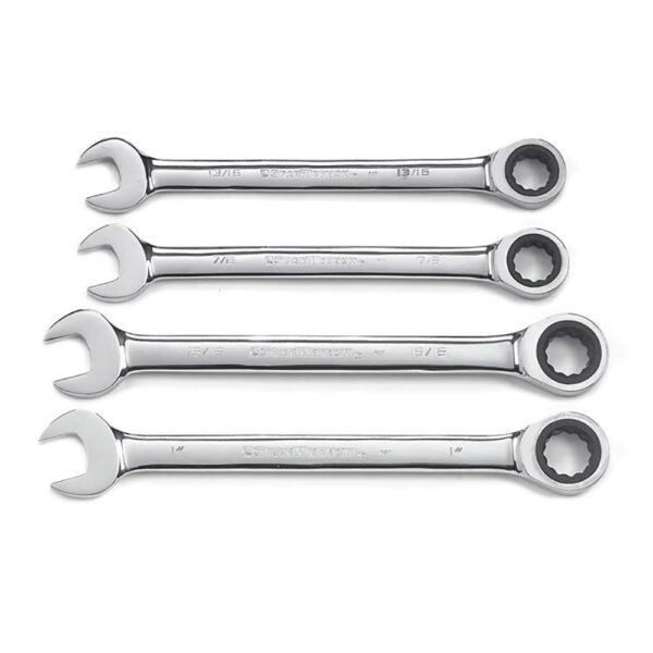 9309D GearWrench 4PC 72-Tooth 12 Point Ratcheting Combination SAE Wrench Set
