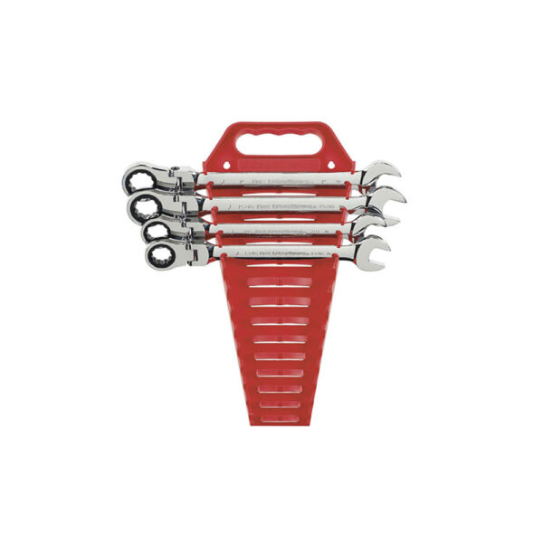 9703 GearWrench 4PC 72-Tooth 12 Point Flex Head Ratcheting Combination SAE Wrench Completer Set