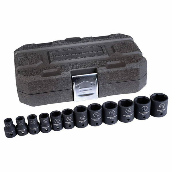 84931N GearWrench 12pc 1/2'' Drive 6 Point Standard Impact SAE Socket Set