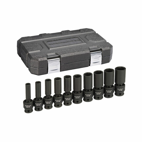 84943N GearWrench 10pc 1/2'' Drive 6 Point Deep Universal Impact SAE Socket Set
