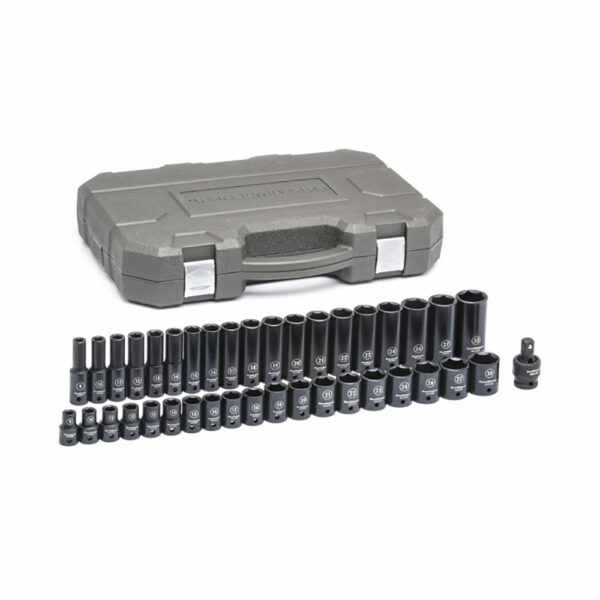 84948N GearWrench 39pc 1/2'' Drive 6 Point Standard & Deep Impact Metric Socket Set