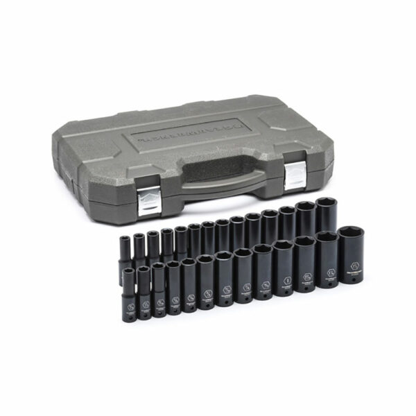 84949N GearWrench 27pc 1/2'' Drive 6 Point Deep Impact SAE/Metric Socket Set