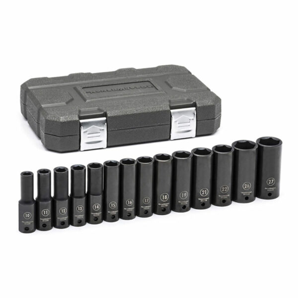 84955N GearWrench 14pc 1/2'' Drive 6 Point Deep Impact Metric Socket Set