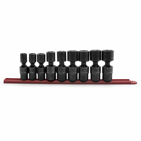 84978 GearWrench 9pc 1/2'' Drive 6 Point Standard X-Core Pinless Universal Impact SAE Socket Set