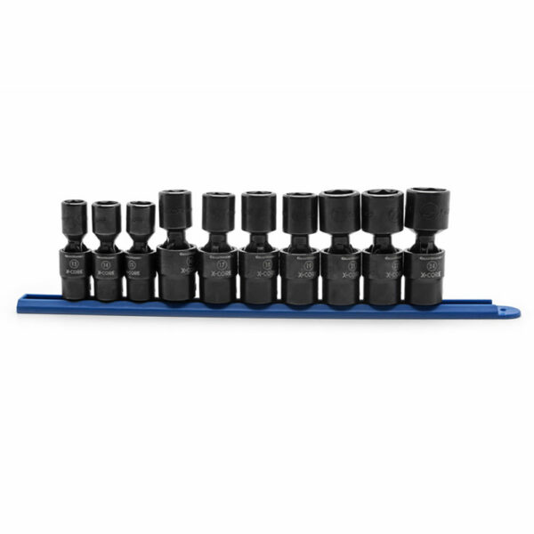 84979 GearWrench 10pc 1/2'' Drive 6 Point Standard X-Core Pinless Universal Impact Metric Socket Set