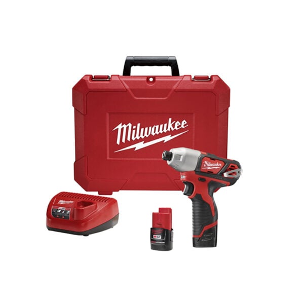 2462-22 Milwaukee M12 1/4'' Hex Impact Driver Kit