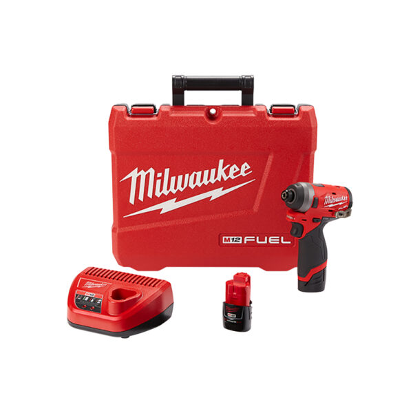 Milwaukee 2553-22 M12 FUEL 1/4'' Hex Impact Driver Kit