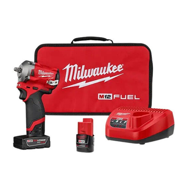 Milwaukee 2554-22 M12 FUEL 3/8'' Stubby Impact Wrench Kit