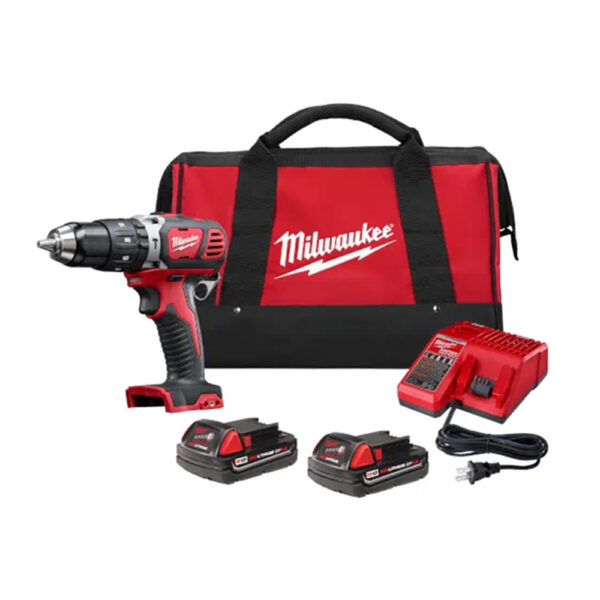 Milwaukee 2607-22CT M18 Compact 1/2'' Hammer Drill/Driver Kit