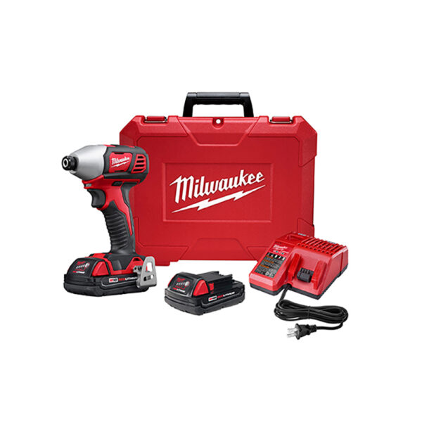 Milwaukee 2657-22CT M18 2-Speed 1/4'' Hex Impact Driver Kit