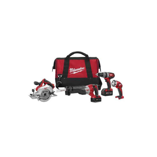 Milwaukee 2694-24 M18 Cordless LITHIUM-ION 4-Tool Combo Kit