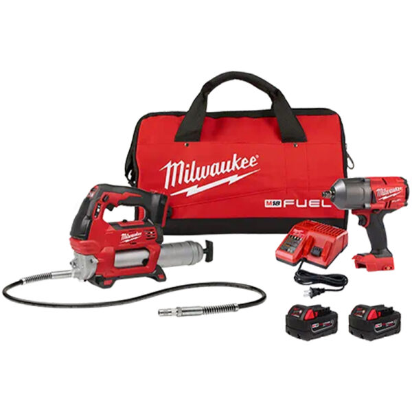 Milwaukee 2767-22GR M18 FUEL HTIW w/ Grease Gun Kit