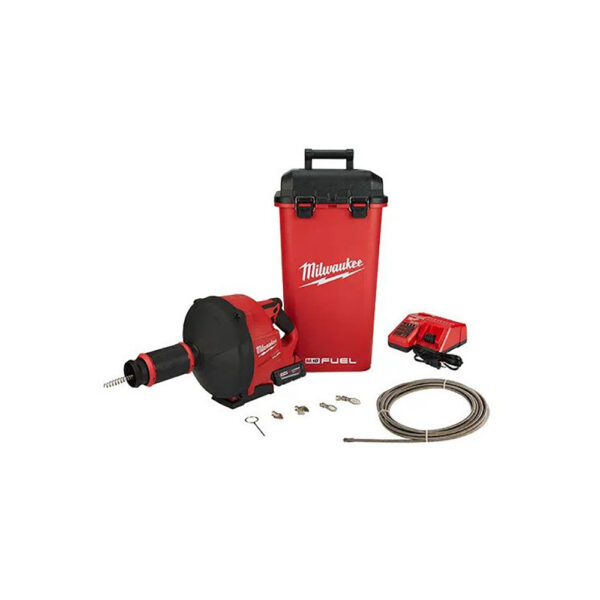 Milwaukee 2772B-21XC M18 FUEL Drain Snake w/ CABLE DRIVE With 1/4'', 3/8'' Cables